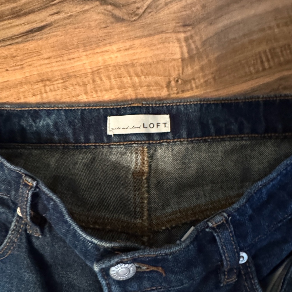 LOFT The Slouchy Boyfriend Jeans Womens Denim Pants Size 28 - Picture 6 of 8
